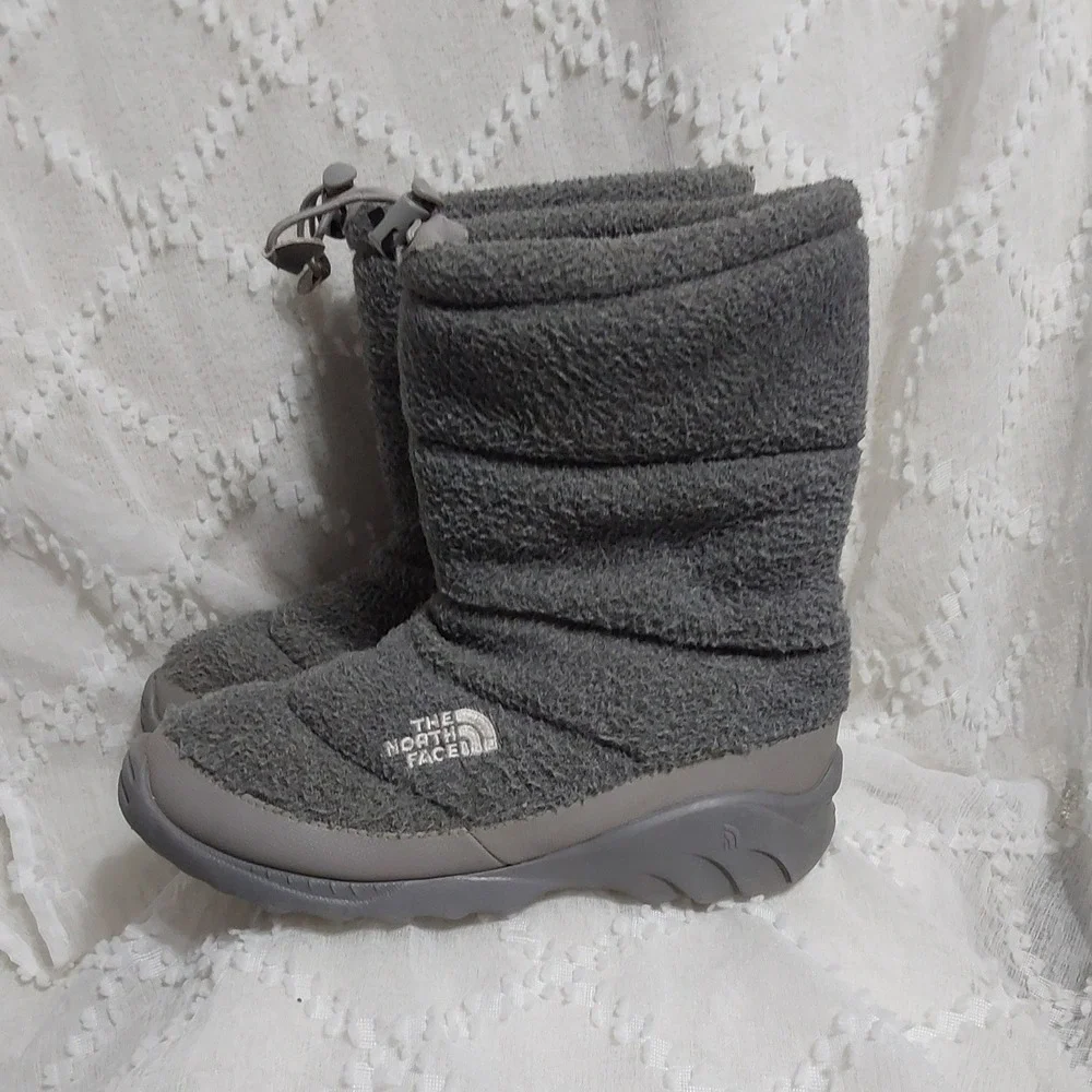 The North‎ Face Heatseeker 200g Grey Fleece Winter Boots Womens 8 AQGW LE4 BBY